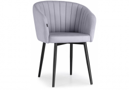 Стул на металлокаркасе Моншау velutto 49 / черный (60x53x83)