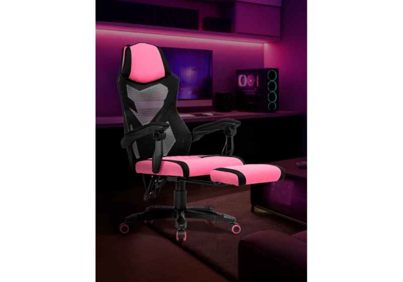 Компьютерное кресло Brun pink / black (61x55x110)