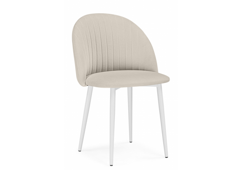 Стул на металлокаркасе Дарлин marseille 13 / белый (54x54x83). 