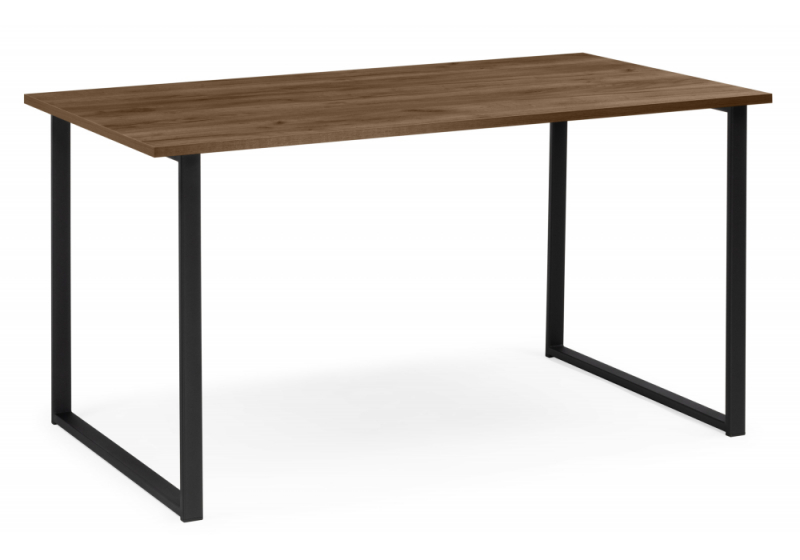 Стол деревянный Лиман 117 х 77 дуб крафт табачный / черный матовый (77x75). 