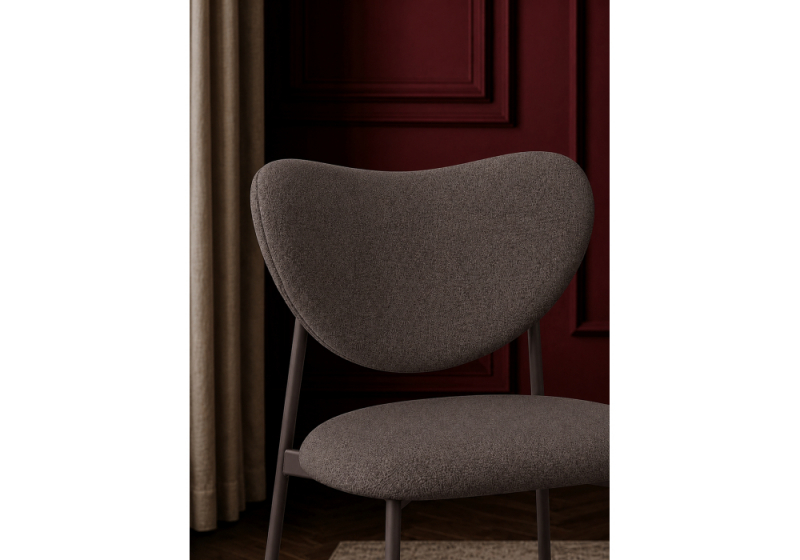 Стул на металлокаркасе Тео коричневый (elon 33) / коричневый (48x55x78)