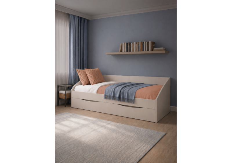 Кровать Эриол 90x200 кашемир (95)