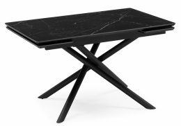 Керамический стол Мэриан 120(180)х80 shakespeare black / черный (80x75)